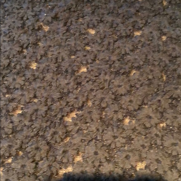 Loft NWOT L black top, embroidered black flowers. - Picture 2 of 6